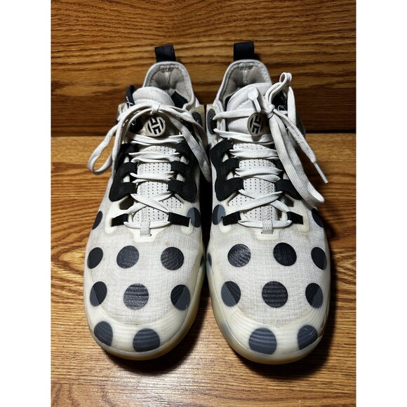 Size 8.5 - Adidas James Harden Vol. 5 Futurenatural Polka Dot - White - Used main image 7